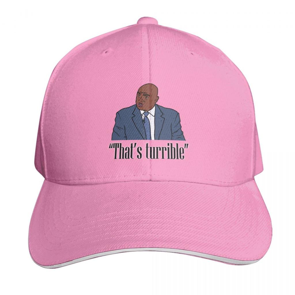 Charles Barkley Thats Turrible Baseball Cap Six Panel Structured Crown Sun Protection Upf 50 Breathable Mesh Back