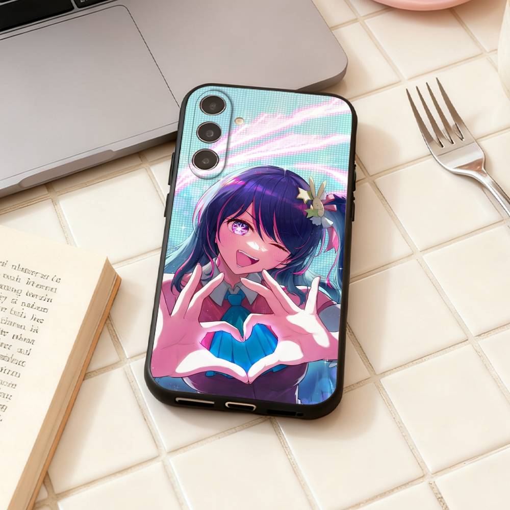 Anime O-Oshi no ko  phone Case For Samsung Galaxy A73,A72,A71,A70,A53,A52,A51,Others Soft Black Shell