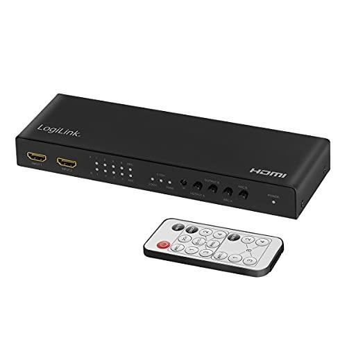 Commutateur Matrix HDMI - LOGILINK - HD0049 - 4 X 2 Ports - 4K À 60 Hz - HDCP 2.2