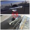 For Jeep Renegade 2014 2015 2016 2017 2018 2019 ABS Chrome Door Handle Catch Cover Trim Molding Exterior Stickers Interior Mirrors 6