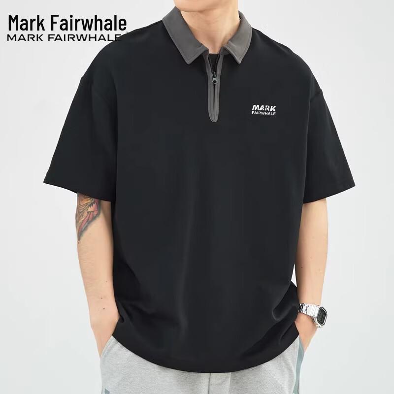 Mark Fairwhale Men's Half-Zip Polo T-Shirt