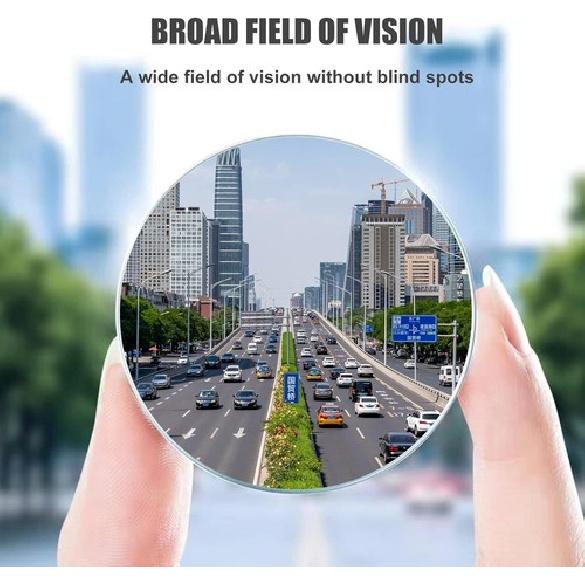 4 Blind Spot Mirrors Round HD Glass Convex 360° Side Rear View Mirror for Car