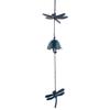 Japanese Bless Wind Chime Cast Iron Outdoor Small Wind Chime Retro Garden Hanging Wind Bell for Good Luck Patio Balcony Decoration