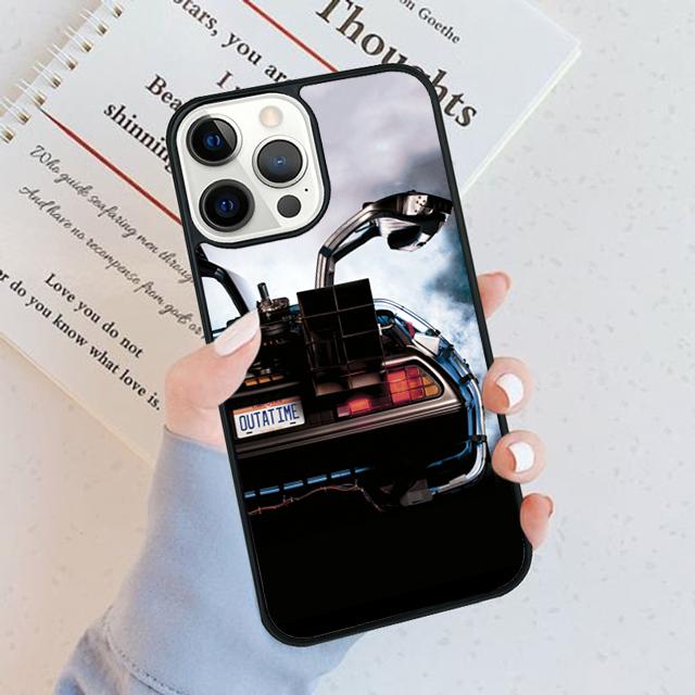 Back To The Future License Plate OUTATIME Phone Case For IPhone 18 17 Air 16 15 14 Plus Apple 16 11 12 13 Pro Max Coque