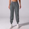 Women's Quick-Dry Pleated Cropped Running Pants with Drawstring