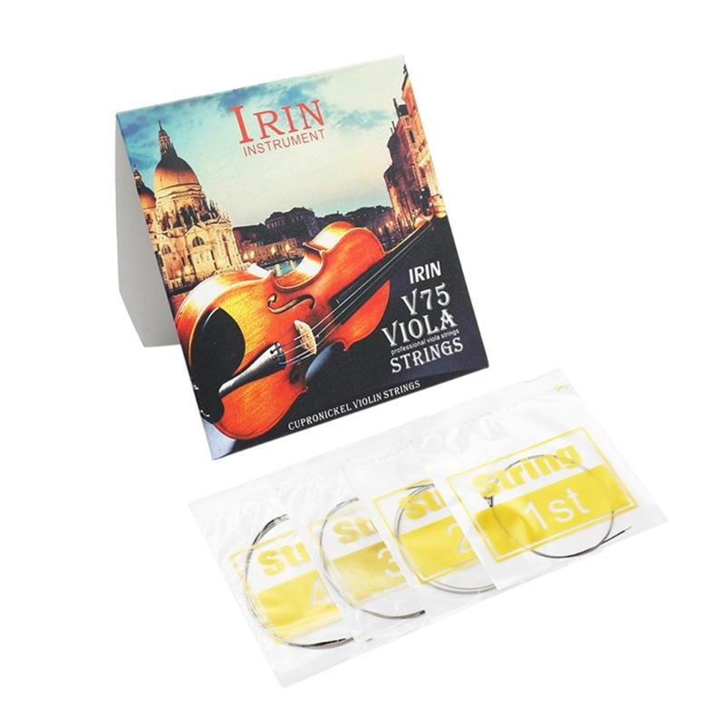 Durable Viola String Universal Set EADG Viola Steel Wire String Replacement Viola Strings Accessory Easy to Use 1