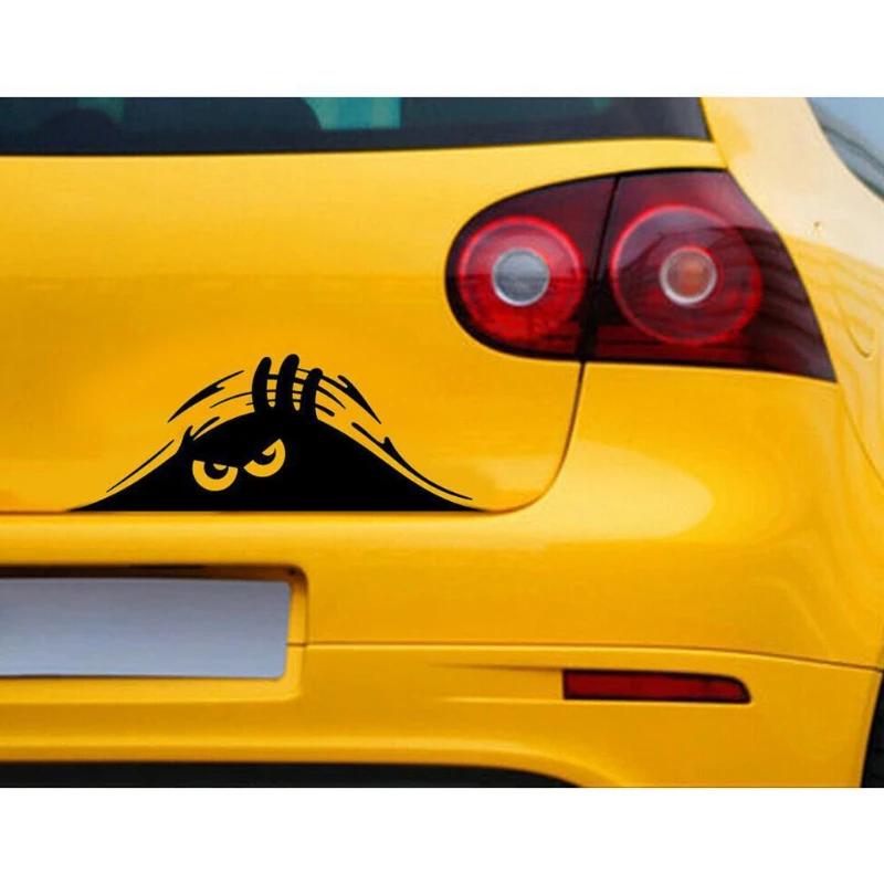 Car Sticker Dune Strange Scratch Car Sticker Funny Peeking Monster 3D Big Eyes For Ford Hyundai Bmw Toyota Mazda Car Accessories