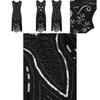 Exquisite Series Women's Vintage Sequined Fringed Sleeveless Skirt Beaded Tassel Dress For Fashion-forward Women