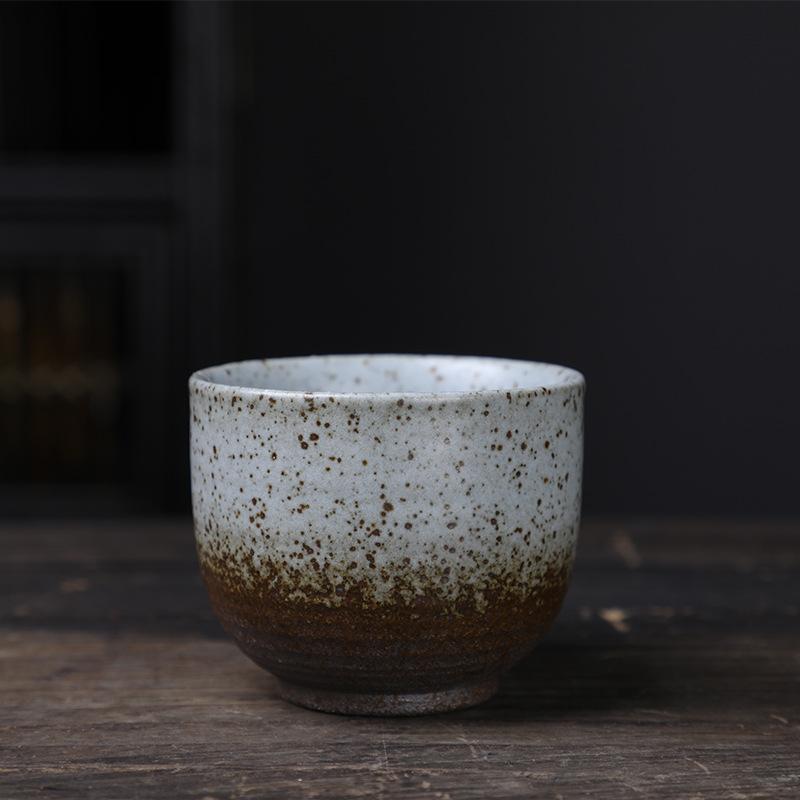 Ceramic Master Cup Kung Fu Teacup Retro Ceramic Cup Outdoor Camping Cup Household Coarse Pottery Tea Cup