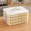 Plastic Dumpling Storage Box Sealed Multi-Layer Food Egg Frozen Box Large Capacity with Lid Food Storage Container Kitchen