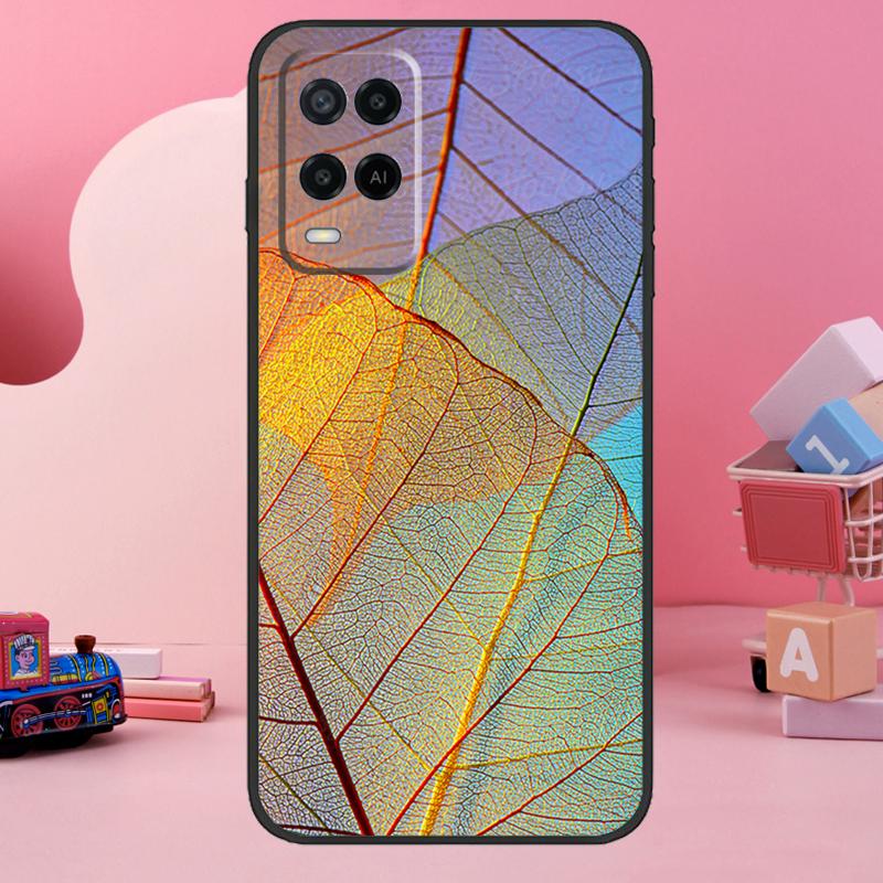 Colorful Leaves Case For Oppo A74 A94 A54 A17 A57 A77 A76 A16 A96 A18 A60 A80 A40 A38 A58 A78 A98 A15 A5 Pro