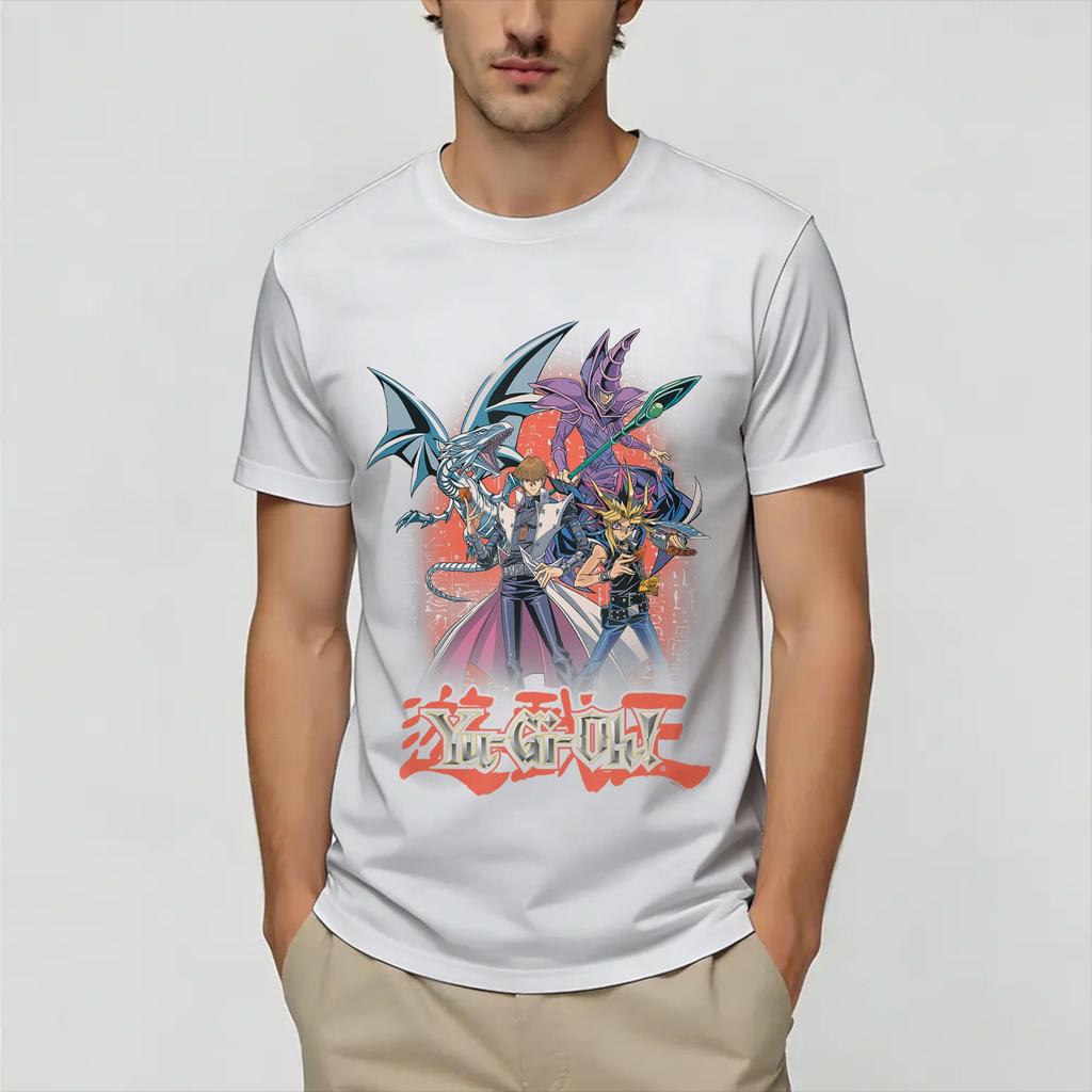 Yugioh Card Tshirt Summer Hippie Tshirts Male Pure Cotton Oneck Plus Size 5xl Clothing Shortsleeve Streetwear Tshirt