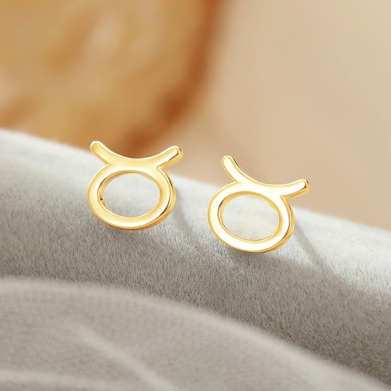 Banyan Tree S925 Silver Zodiac Earrings - Elegant Luxury Design for Women.