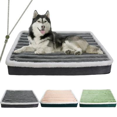 1PCS Plush Dog Bed Mat Cat Beds for Small Medium Dogs Removable for Cleaning Puppy Cushion Super Soft Claming Pet Bed