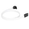 Sata Cable 3.0 SolidState Disk 8Core 7P Elbow White Data Extension Cord with Shrapnel for Speed Improving(White (elbow)