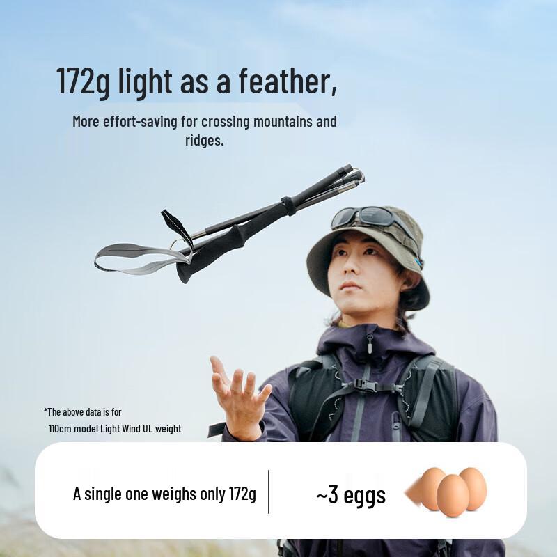 Naturehike Qingfeng UL Carbon Aluminum Folding Trekking Pole
