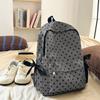 Minimalist Polka Dot Backpack Sweet Student School Bag Y2k Bow Rucksack  Daily