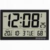 Living Room Lobby LCD Digital Alarm Clock Multi-function Perpetual Calendar Large Screen High Definition Display Temperature and Humidity Wall Clock