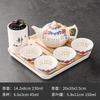 Purple Clay Ceramic Kung Fu Tea Set Home Teapot Set with Portable Tea Tray and Tea Caddy