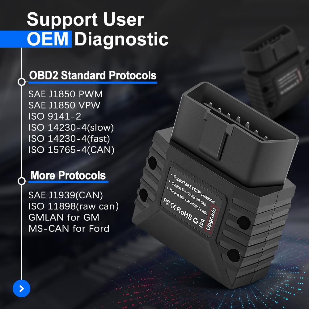 Vgate VLinker MC+ BLE Bluetooth 4.0 Pro IOS Android SW-CAN MS-CAN OBD Diagnostický nástroj