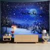 Christmas Snowy Night Series Tapestry Wall Mount Bohemian Witchcraft Dormitory Living Room Home Decor