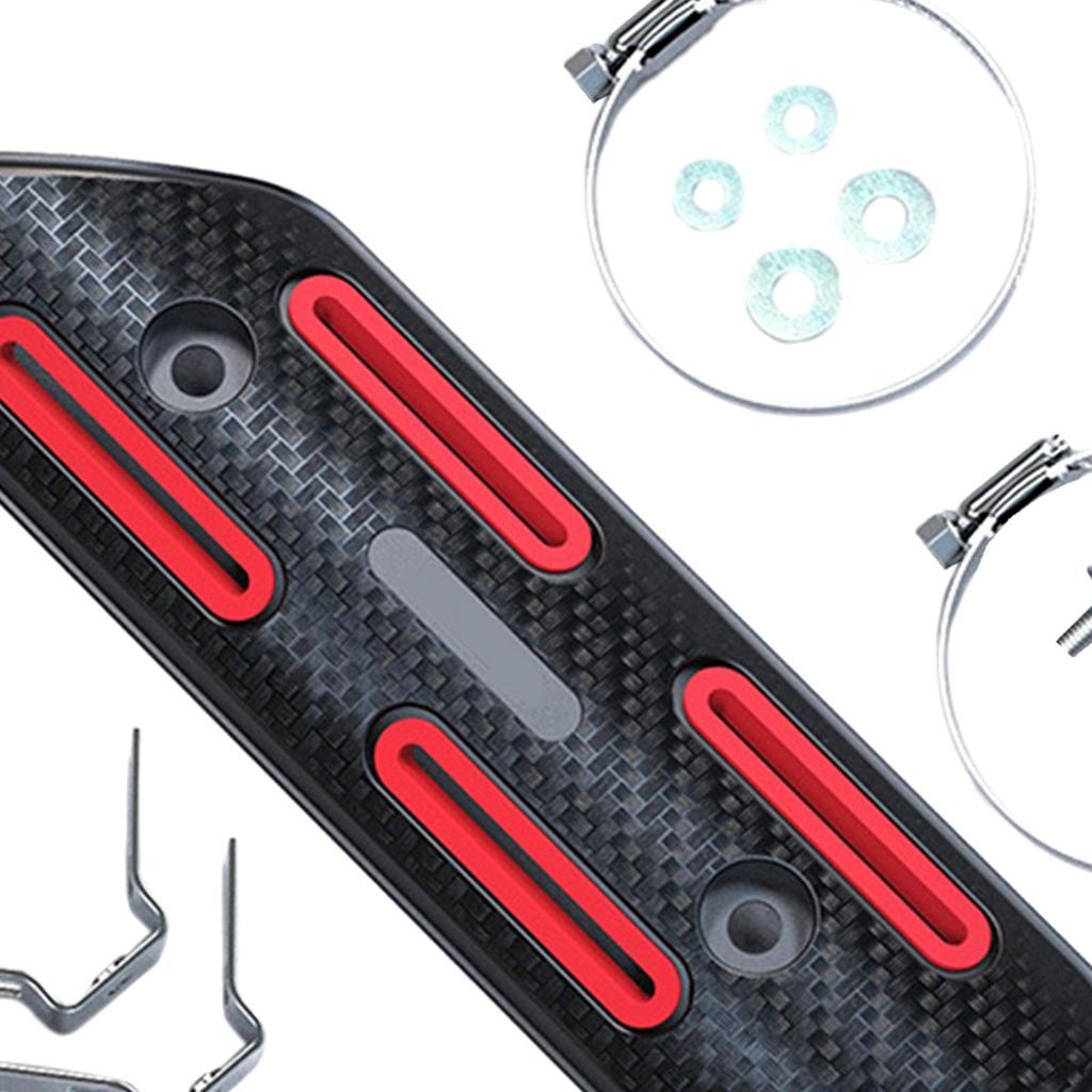 Tepelný štít výfuku motocyklu pro optimální ochranu