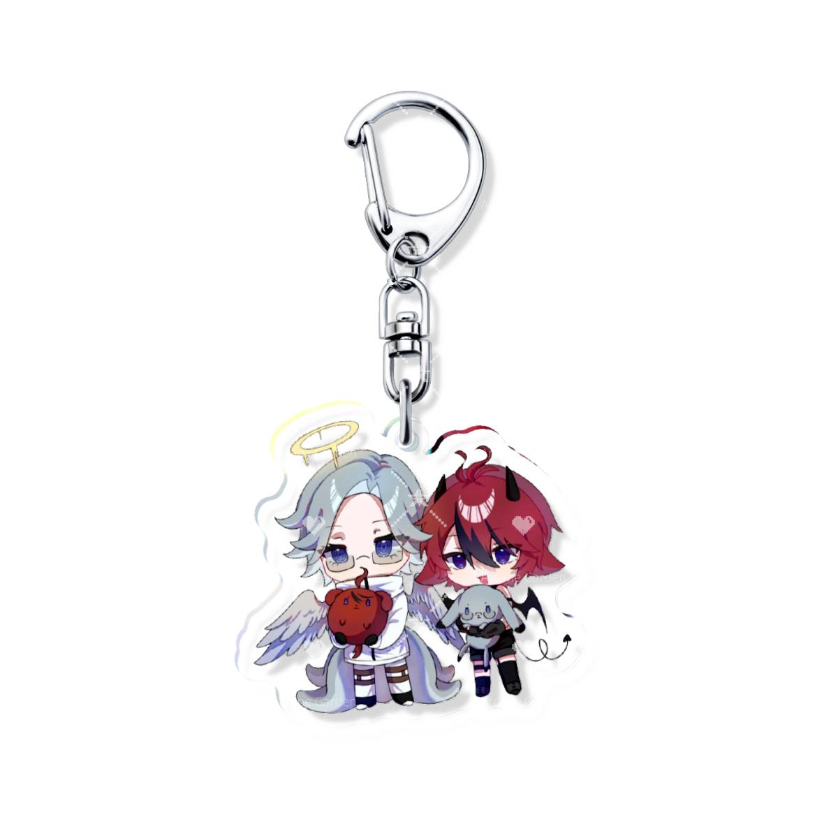 

The Hundred Line CP Takumi Sumino Eiji Aotsuki Couple Keychain SIRE Last Defense Academy Bag Charms Pendant Gift New Souvenir 6 cm