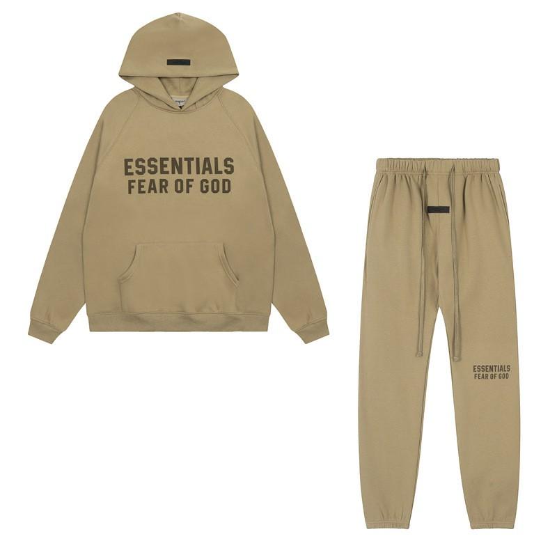 Felpa con cappuccio e stampa FOG Flocked ESSENTIALS, vestibilità larga, per giovani, casual