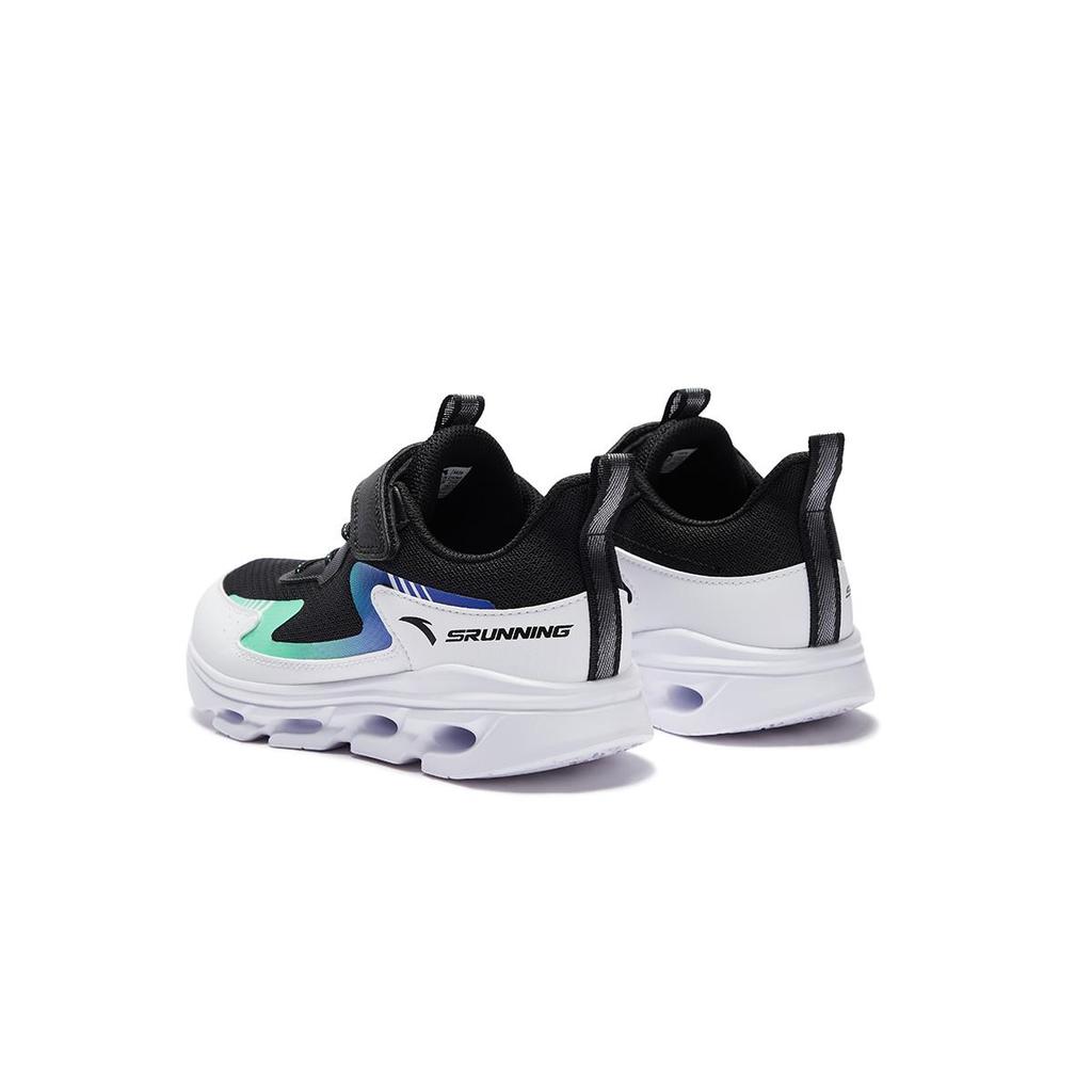 Anta Comfortable Sports Fashion Casual Durable Low-Top Running Shoes Kids Sneaker Black White 312445525U-2