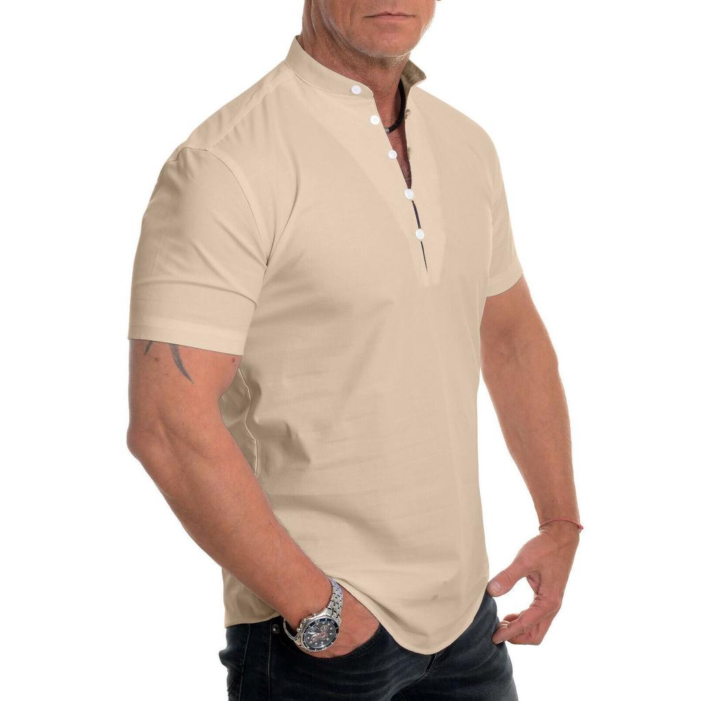 Koszula męska Super lekka z krótkim rękawem, casualowa, męska