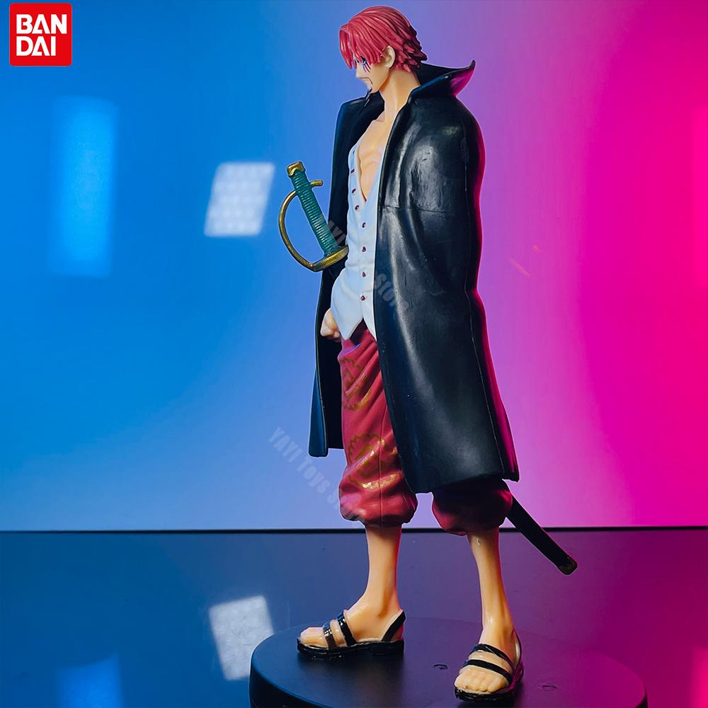 Neue 18cm One Piece Anime Figur Rotschopf Shanks Actionfiguren Cartoon Figur Modell PVC Puppe Sammlung Dekoration Kinderspielzeug Geschenk