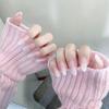 Artificial Nail Naked Pink Gradient Manicure Wearable Nails Reusable And Removable
