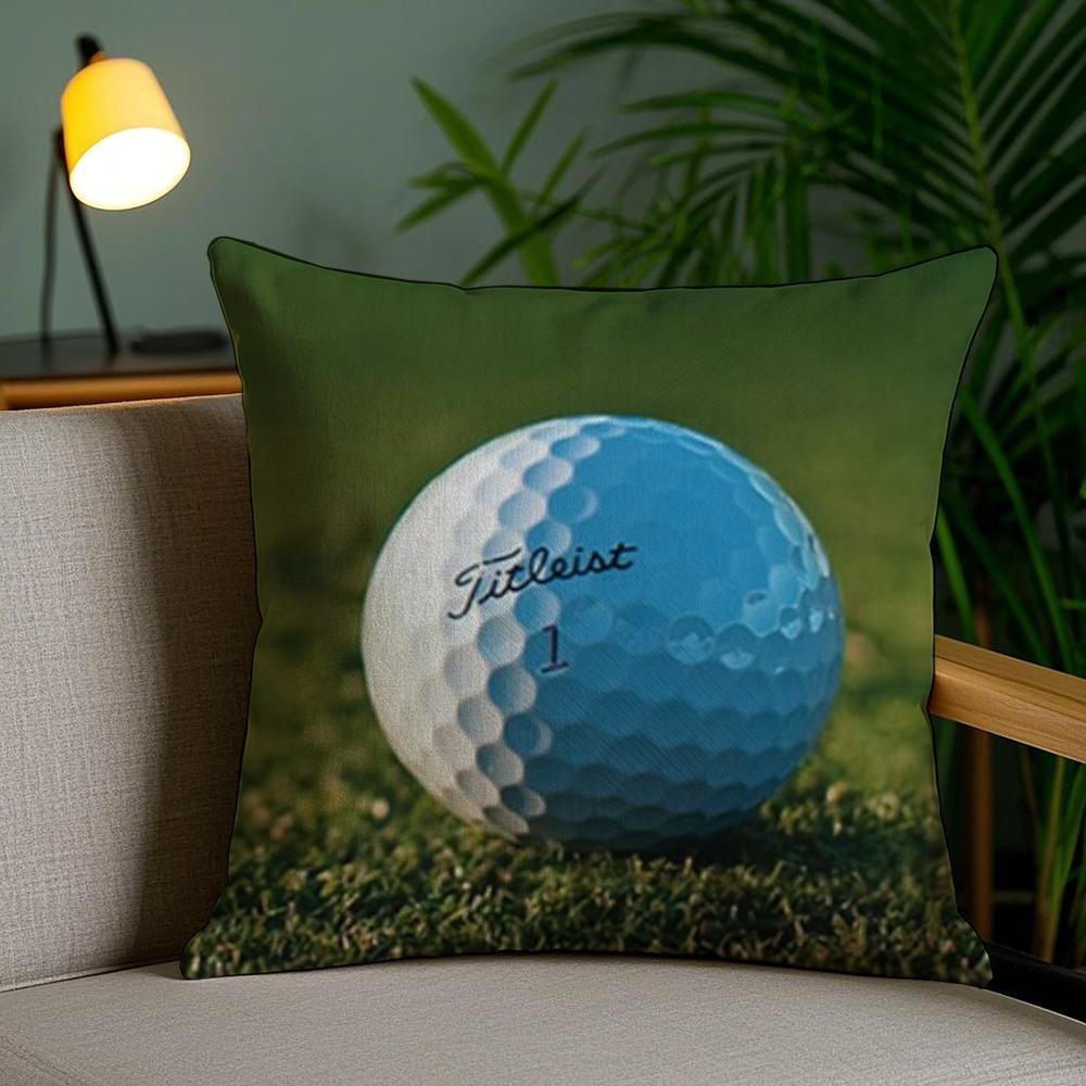 Golf Sports T-Titleists Cushion Cover Plush Fabric Soft Double-Sided Printed Invisible Zipper Sofa Pillow Case Home Decor
