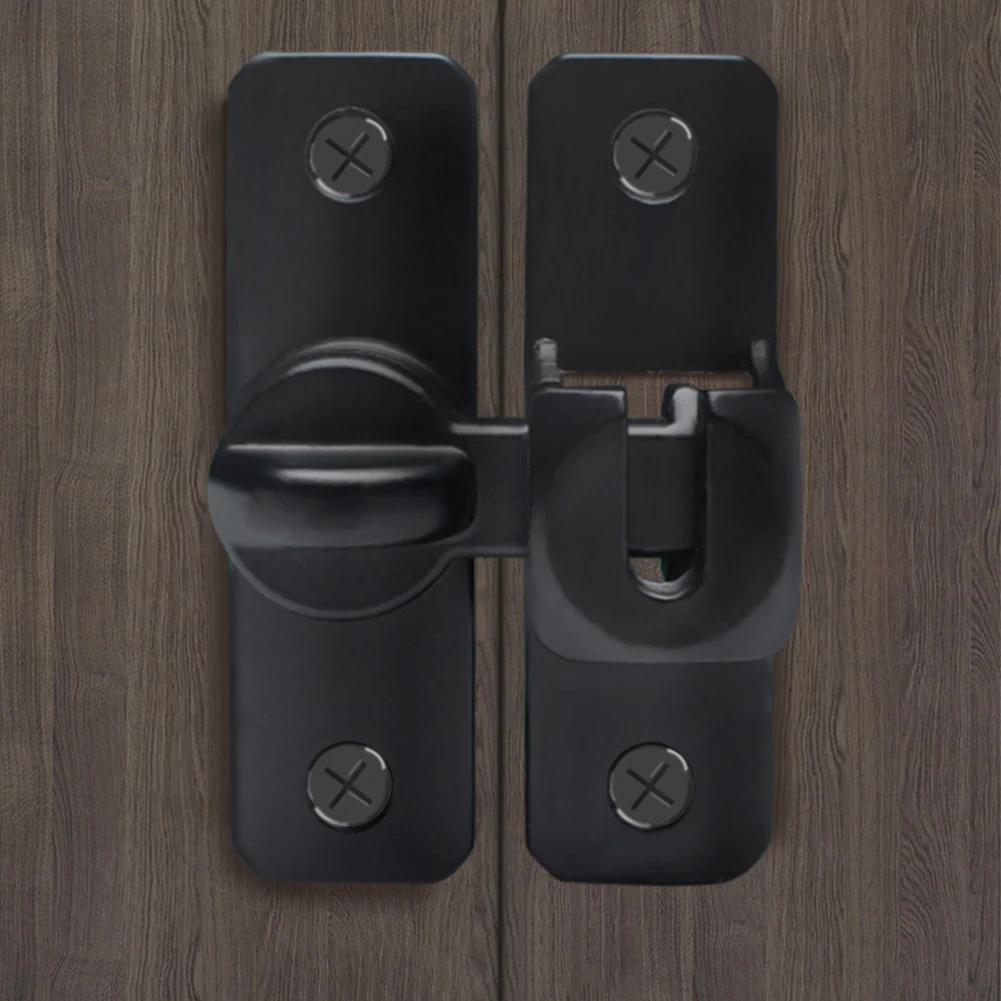 Robust Zinc Alloy Sliding Door Lock 90/180 Degree Design for Home Safety Suitable for Various Doors and Drawers