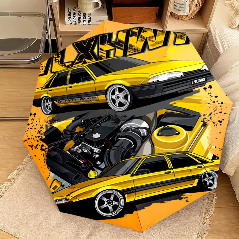1PC Stylish Car Automatic Umbrella - Suitable Travel Outdoor Portable Umbrella Birthday Gift Daily Essentials
