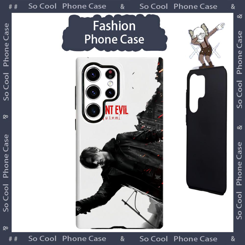 

new game Resident Evil Requiem Phone Case 2-in-1 Glossy shell For Samsung Galaxy S25 S24 S23 S22 S21 Plus Ultra Galaxy S25+
