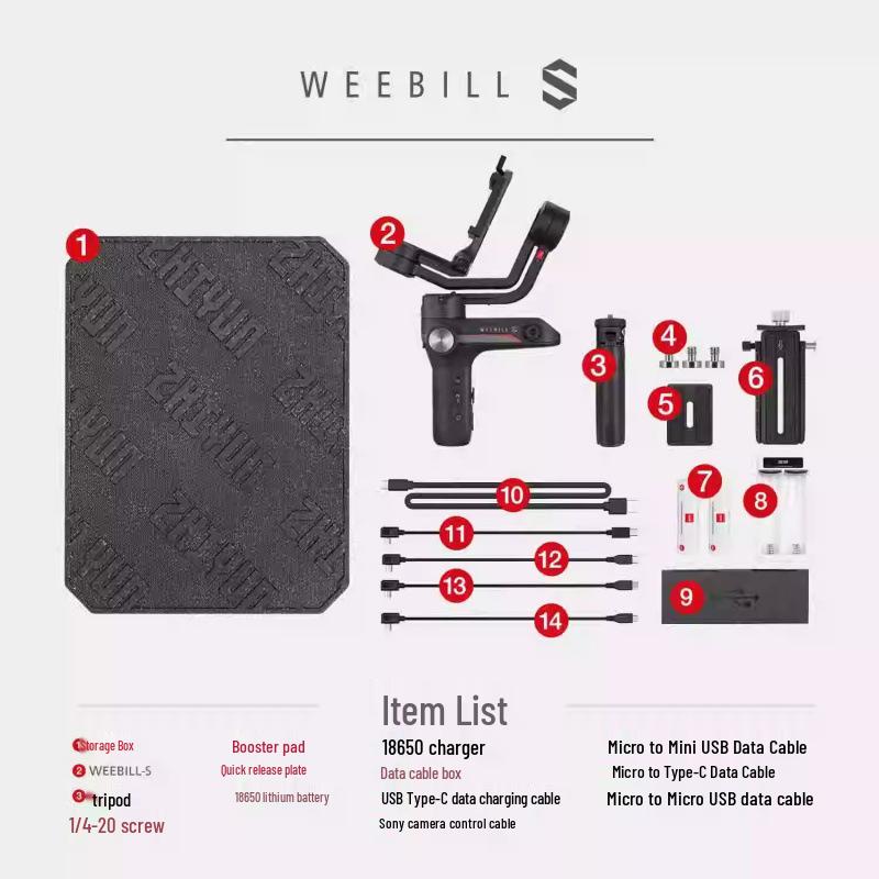 Zhiyun Weebill S Handheld Gimbal Stabilizer for DSLR & Mirrorless Cameras