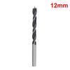 Woodworking Twist Drill Bit Set: 2-12mm Three-Point Bits W/ Depth Stop for Wood Board Hole Drilling