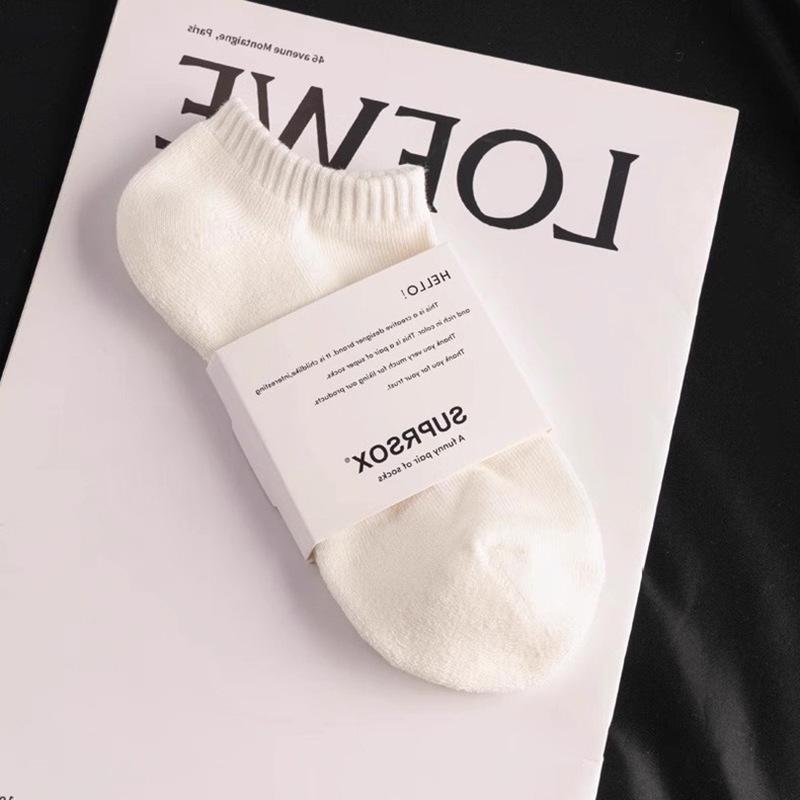 BMW Sports Socks, Boat Socks, Men and Women's Same Style Pure Color Cotton Socks, Men's Socks, Deodorizing Filter, Sweat-absorbent, Spring & Fall Thin