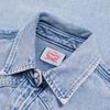 Levis Einfarbig Distressed Gerades Bein Langarmhemd Damenhemden Blau A3373-0013