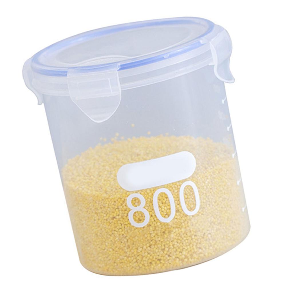Sealed Canister Multifunctional Transparent Plastic Milk Powder Grains Cereal Storage Jar with Lid for Kitchen