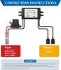 YABOANG Dual USB Ports 8-32V To 5V DC/DC Power Converter, Voltage Converter 8-32V-5V3A 15W