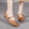 Hollowed-out Mary Jane Shoes for Women Spring and Summer Round Toe Shallow Mouth Soft Flat Bottom Ballet Single Shoes