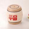 Simple Handmade Small Stool Fashion round Shoe Bench Creative Grass Woven Ottoman Multi-Functional Low Footrest
