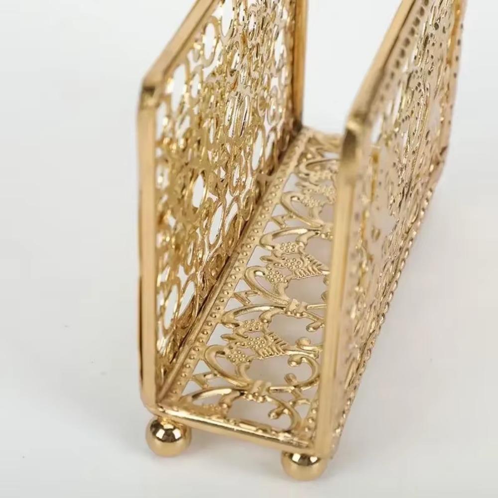 Hot Hollow Bar Napkin Holder Towel Tray Paper Towel for Table Tabletop Tissue Rack Storage Stand Decorate Creative 430 Stainless