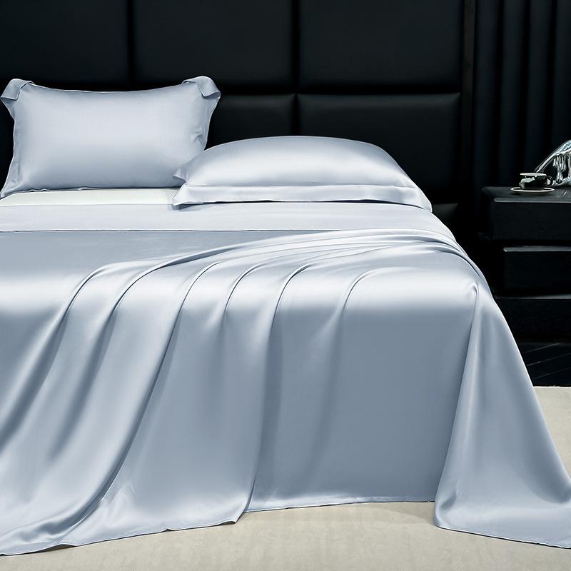 Washed Ice Silk Bed Sheet Summer Cooling Home Bedroom Student Dorm Machine Washable Set