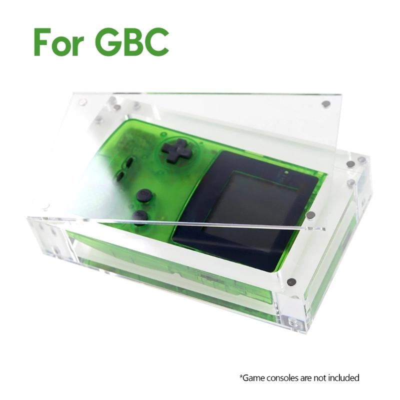Game Console Acrylic Storage Box for GBC High Transparency Display Case Gamepad Protector Shell Dustproof Magnetic Cover