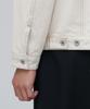 Musinsa Standard Contrast Stitch Relaxed Denim Trucker Jacket [Cream]