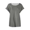 Womens Tops Short Sleeve T-Shirts Printing Blouse Dressy Causal Eyelet Embroidery Summer Fashion Clothes