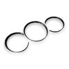 1 Set 3pcs Gloss Carbon Fiber Style Dashboard Dial Gauge Rings Bezel Trim for Porsche 981 Cayman Boxster GT4 GTS